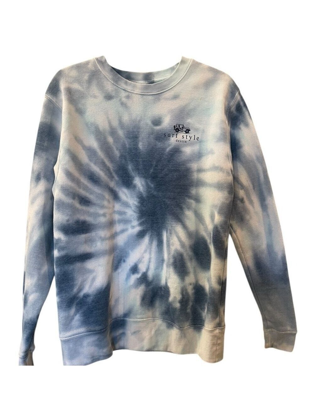 Dreamsicle Surf Style Destin Women’s Tye Die Pullover Sweatshirt Size Small